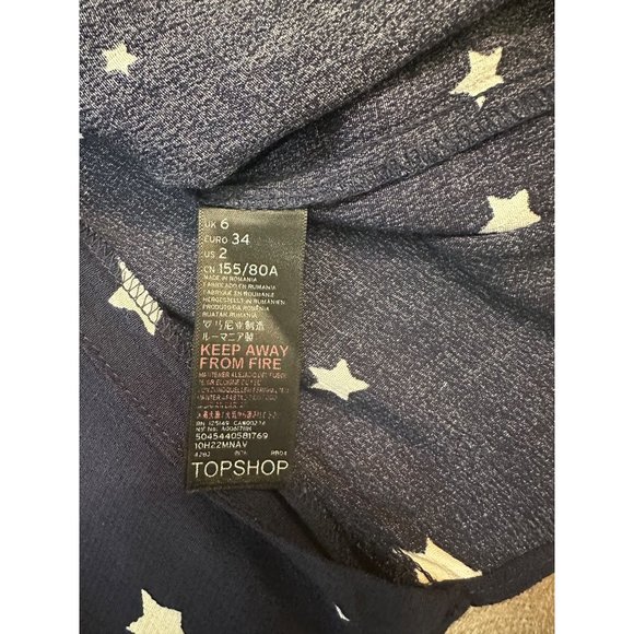 TopShop Star Print Midi Dress 2 - Picture 9 of 10